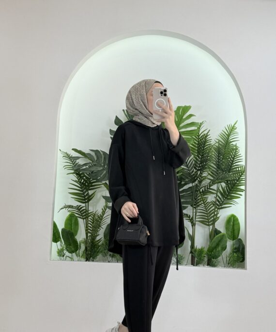 Minya Oysho İkili Takım TK100288- Siyah