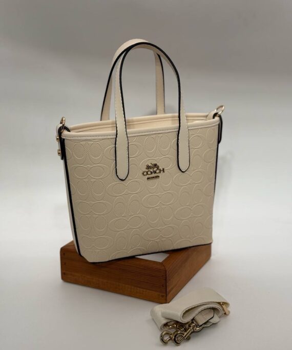 Coach Gofraj orta boy kova bej çanta