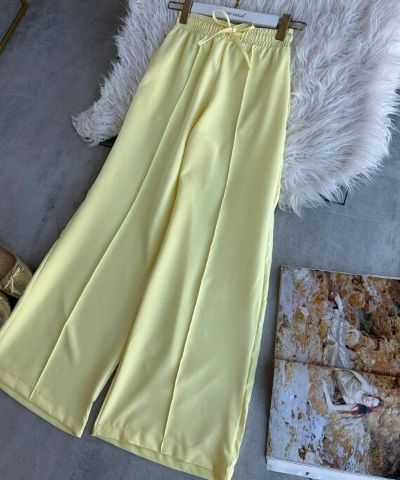 Palazzo Çımalı Pantolon  PNT100136 - Sarı