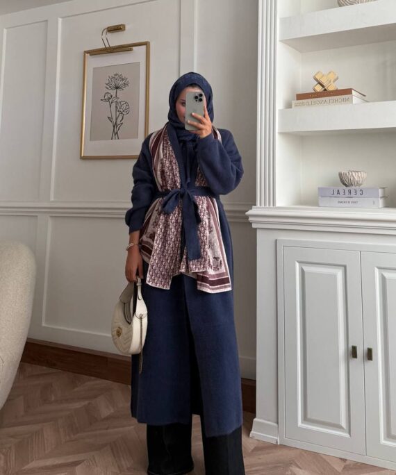 Angora Triko Hırka  HRK100263 -  Lacivert