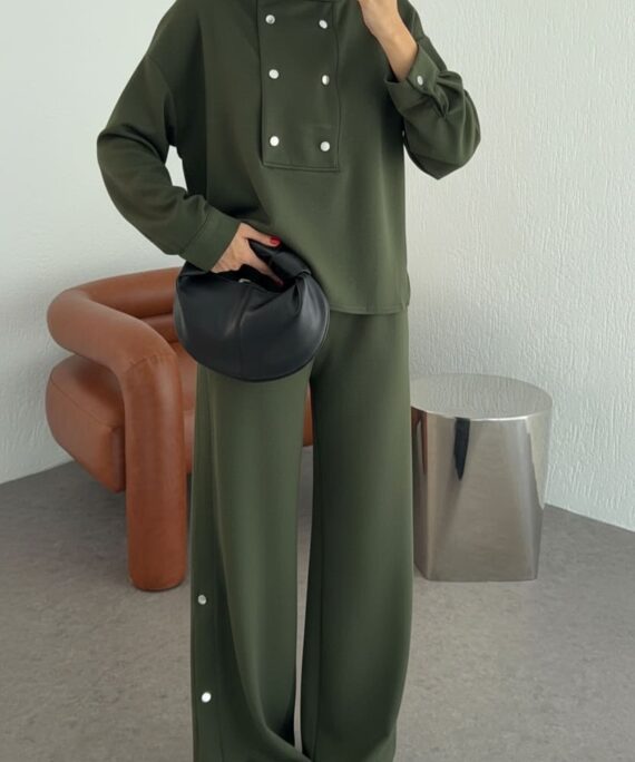 Zaina Oysh Çıtçıt Detay İkili Takım TKM100450 – Haki