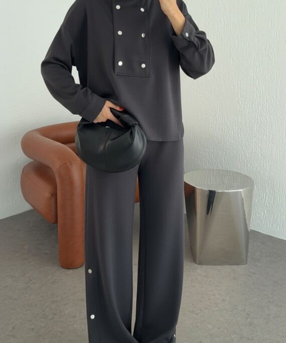 Zaina Oysh Çıtçıt Detay İkili Takım TKM100450 – Füme