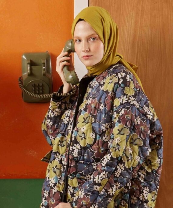 Organic Scarfs Bambu Kraş Şal Modeli -Köri