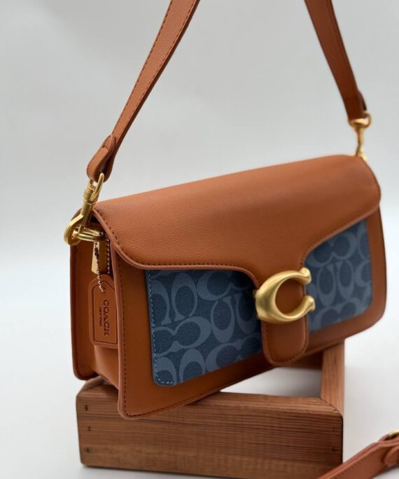 Coach Tabby büyük boy turuncu mavi