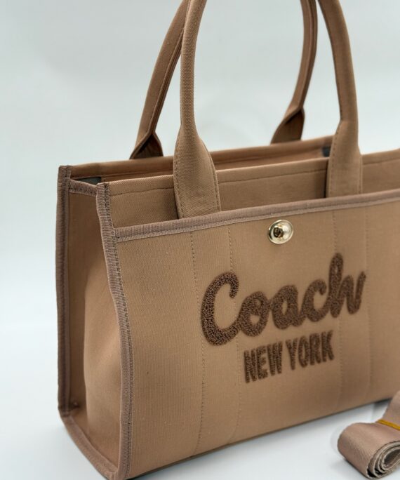 Coach canvas büyük boy vizon çanta