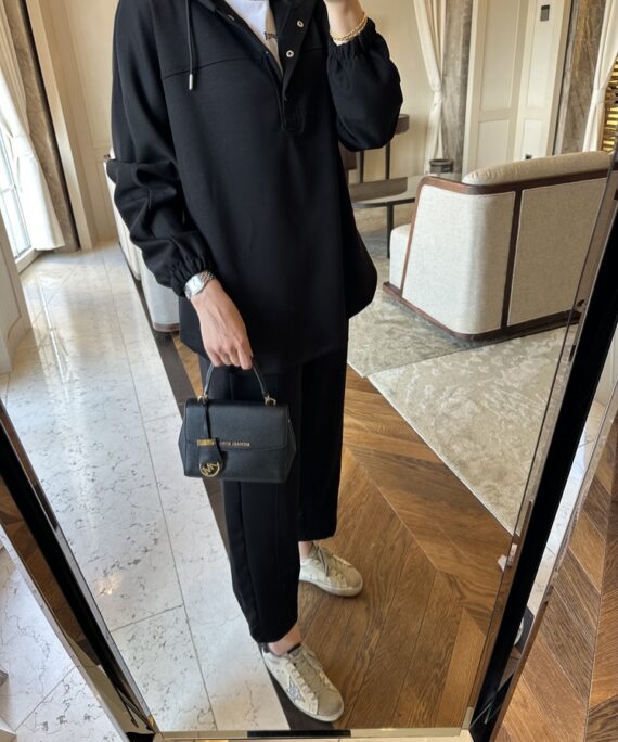 Velora Oysho İkili Takım TK100287 - Siyah