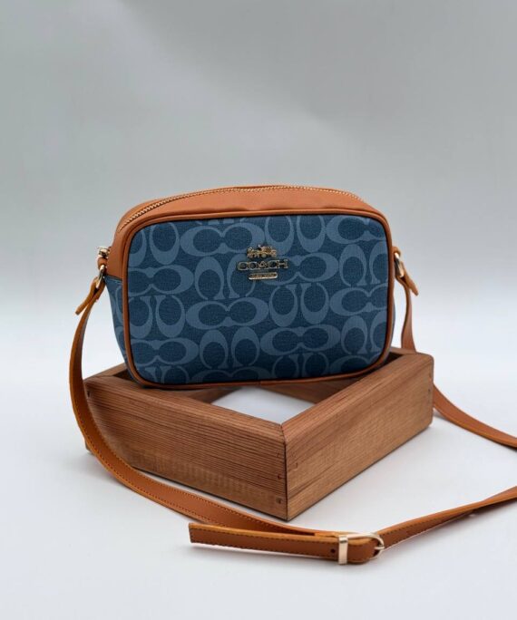 Coach postacı turuncu mavi çanta