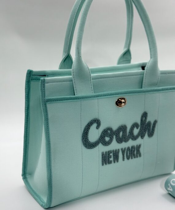 Coach canvas büyük boy mavi çanta