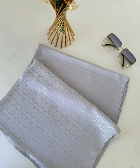 Ajda Desen Pamuk Jakar Şal - Gri