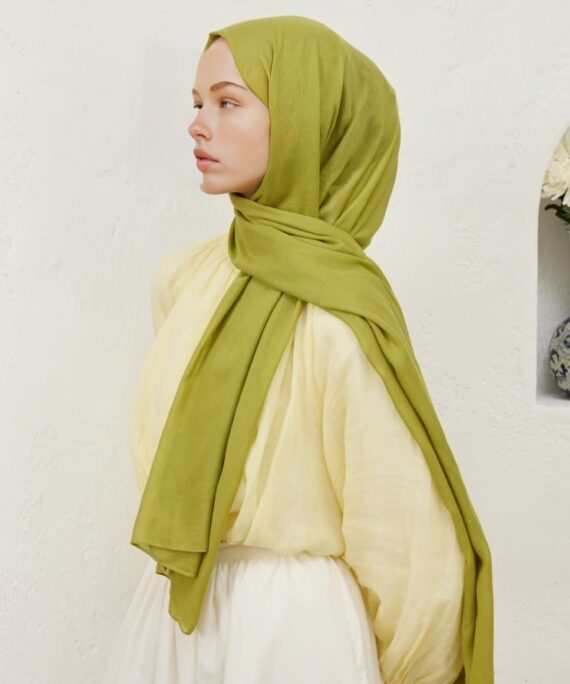 Rami Pamuk Şal 741074 - Fıstık yeşili