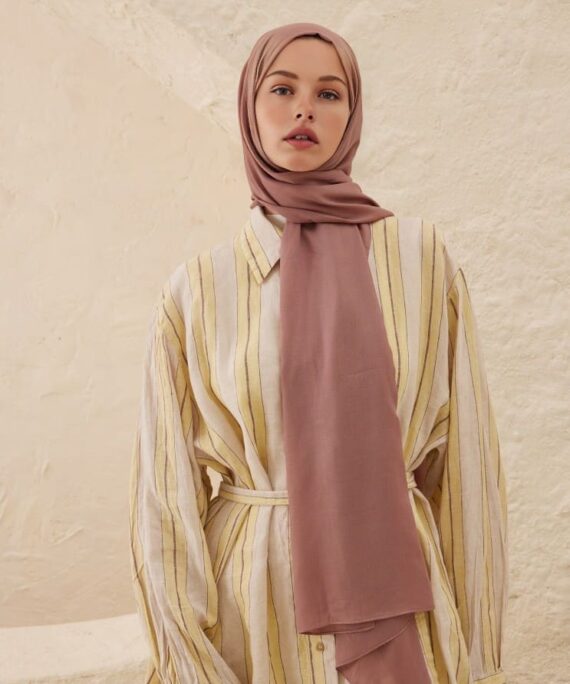 Rami Pamuk Şal 741074 - Tozlu Mercan