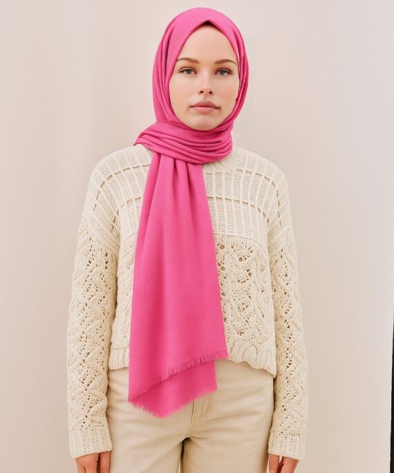 Rami Pamuk Şal 741074 - Şeker pembesi