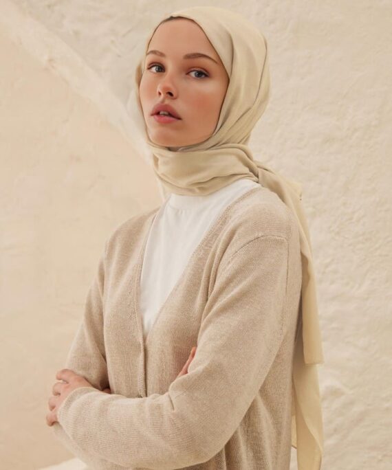 Rami Pamuk Şal 741074 - Krem