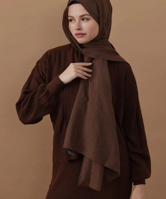 Oxygen His Serisi Pamuk Şal - Kahverengi