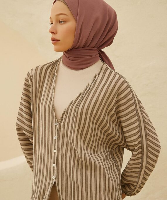 Oxygen His Serisi Pamuk Şal - Mürdüm