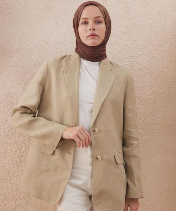 Oxygen His Serisi Pamuk Şal - Sıcak Kahve