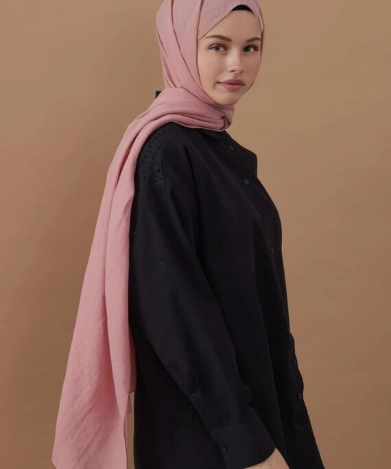 His Serisi Pamuk Şal- Şeker Pembe