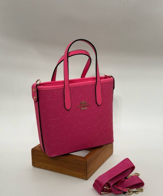 Coach Gofraj orta boy kova Fuşya çanta