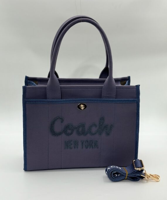 Coach canvas büyük boy lacivert çanta